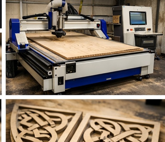 Full CNC machine in workshop
