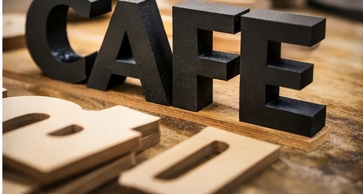 Freestanding sign letters